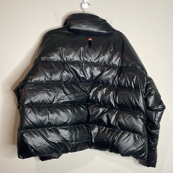 Nike | Women’s Black Therma Fit Down Filled Puffer Loose Fit Coat Size XL NWT - Picture 8 of 11